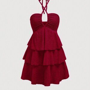 red dress